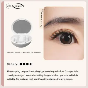YANJIE. Soft Magnetic Eyelashes Cosmetic Eyelash Extension with Applicator Highly Rated & Sensitive Eye Friendly No Glue & Eyeliner Needed Reusable Makeup Eyelashes Clear Lightweight