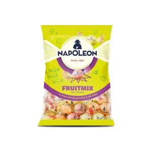 Napoleon Fruit Mix Fruity Hard Candies - Pineapple, Cherry, Lemon, & Orange Vegan Sour Candy with No Artificial Colors or Flavors Dye Free
