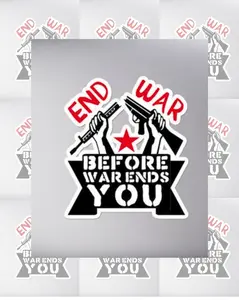 [ Sticker ] No Blood For Oil Sticker/Car Magnet, Anti War Decal,No More War, Political Protest Decal