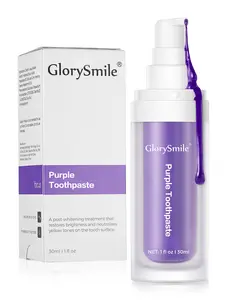 GlorySmile Dental Purple Whitening Toothpaste, Purple Teeth Whitening for Adult, Purple Color Corrector for Teeth Whitening
