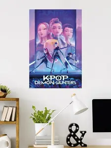 Kpop Demon Hunters Backdrop Poster Hanging Cloth / Background Wall / Birthday Party / Holiday Party Backdrop Guarantee