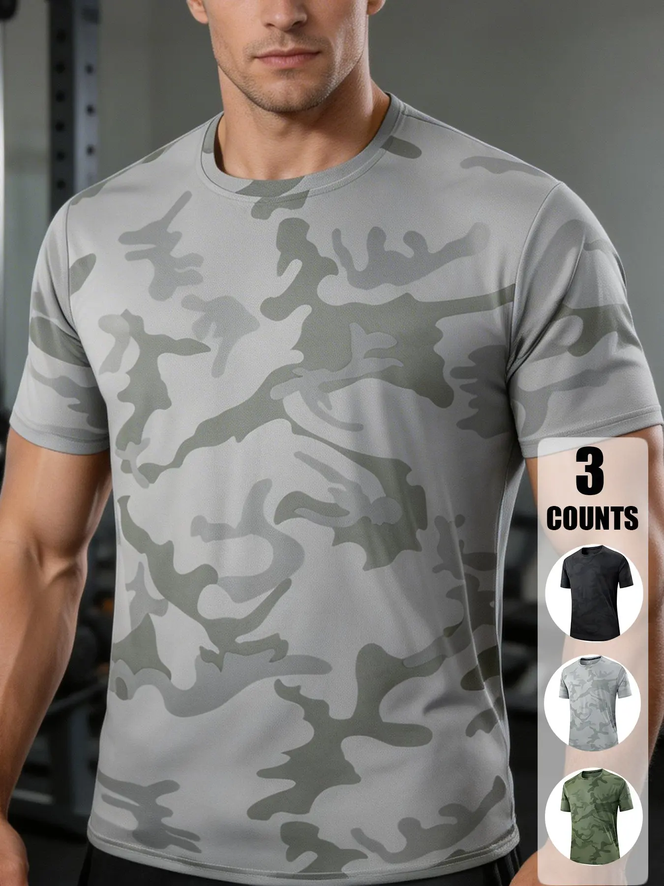 Black + Light Gray + Army Green