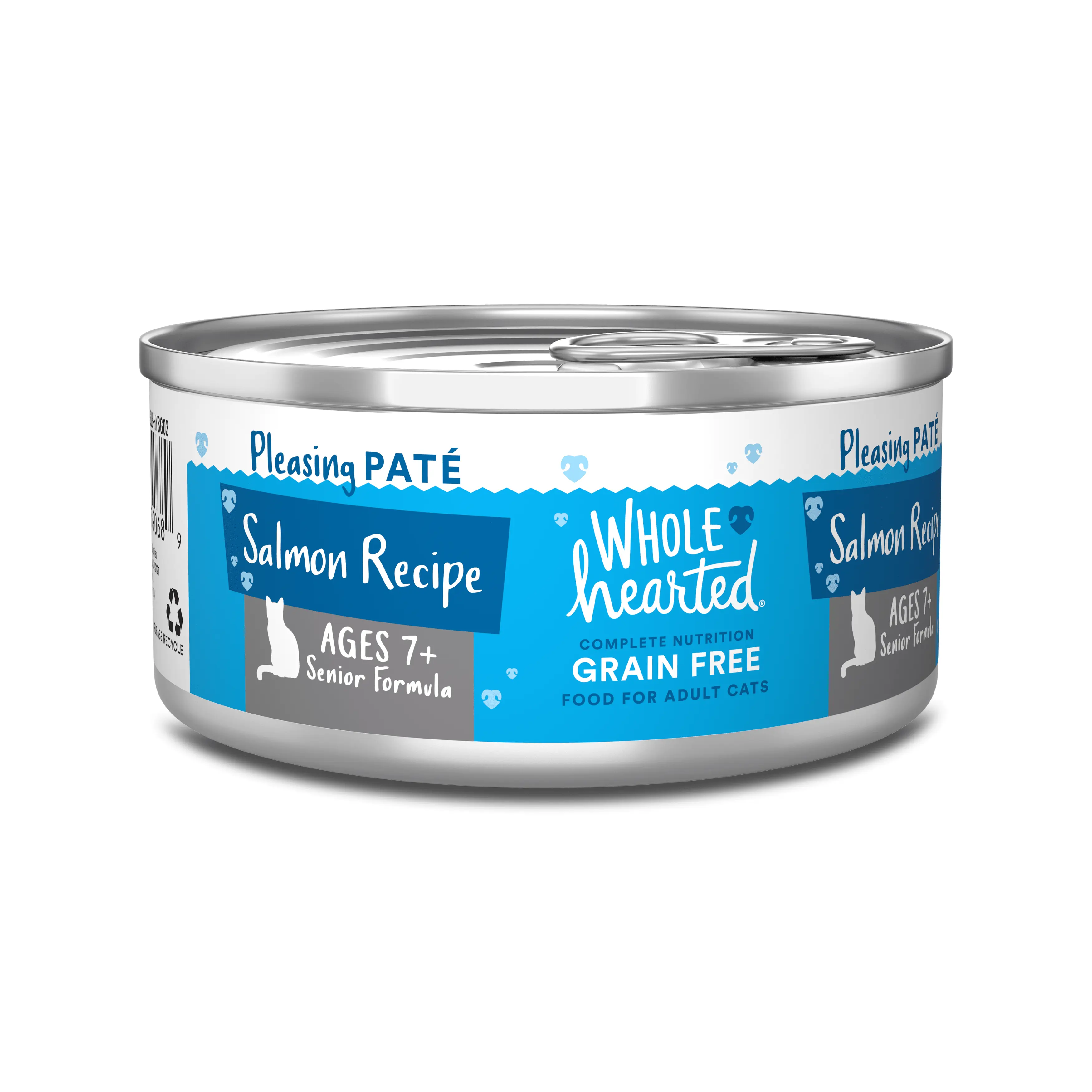 WholeHearted Grain Free Salmon Recipe Pate Senior Wet Cat Food