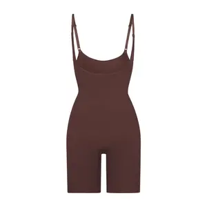 SEAMLESS SCULPT BUTT LIFTING OPEN BUST BODYSUIT | COCOA