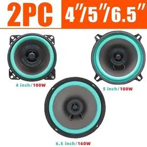 2PCS 4/5/6.5Inch Universal Car Coaxial Speakers, HiFi Full Range Sound System Subwoofers, Auto Parts Accessories for Trucks & Cars, Truck Accessories