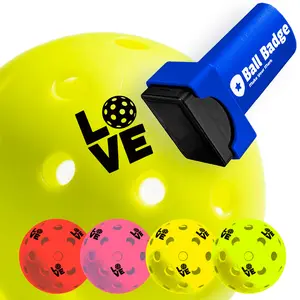 Ball Badge Pickleball Stamp – Pickleball Ball Marker to Mark & Identify Pickleballs, Durable Clean Print for Easy Recognition for Recreational & League Play
