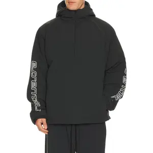 Fear of God ESSENTIALS Half Zip Anorak in Vintage Black