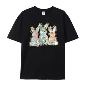 Brushstroke, Easter, Peter Cottontail, Watercolor Tshirt, Women's Crew Neck, Crewneck
