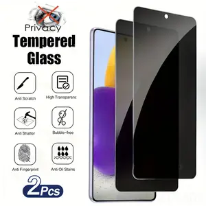 2 Pack Privacy Tempered Glass Protective Screen Protector for Samsung Galaxy S26/S26 Plus/S26 Ultra/S25 S24 S23 S22 Ultra S25 S24 S23 S22 Plus FE Series- Smooth Surface, Reinforced Security, Anti-Scratch, Compatible with.., Anti...