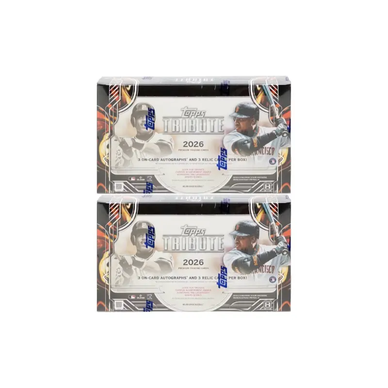 (2) BOX 2026 TOPPS TRIBUTE HALF CASE PYT BREAK
