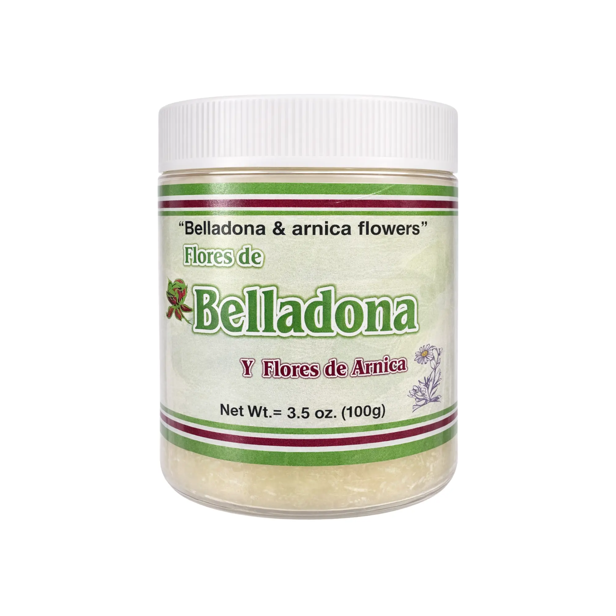 Plantimex Belladonna & Arnica Flowers Cosmetic Ointment, Moisturizing Cream to Hydrate and Soothe Skin, Infused with Menthol - 100g (3.5oz), All Skin Types
