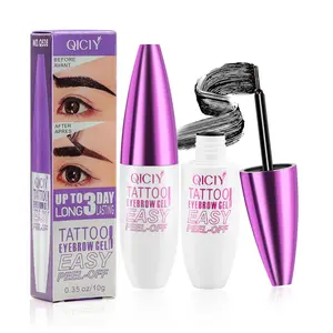 Waterproof Black Peel-Off Eyebrow Tint Gel – Long-Lasting Tattoo Brow Color, Sweat & Transfer Resistant, Suitable for All Skin Types, Perfect Gift Set