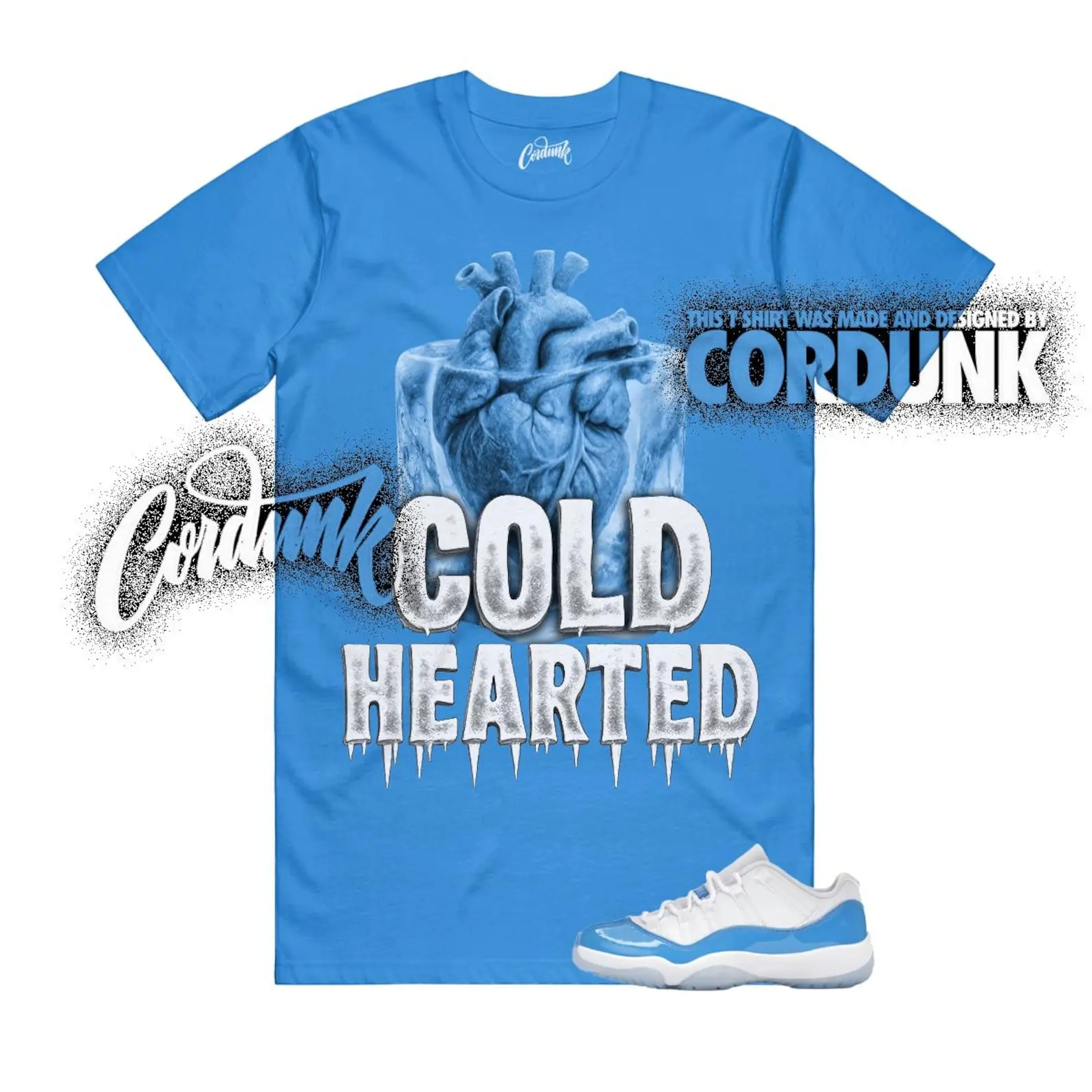 11 University Blue UNC White Light Sky Low T Shirt Match COLD, 90s Hip Hop Tee, Gift For Women and Man, Unisex T-Shirt, Sneaker Head Gift