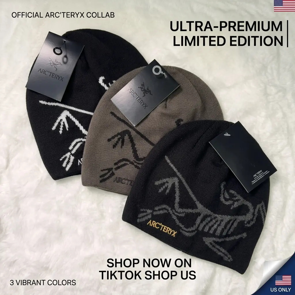 Arc'teryx Winter Beanie for Men Women Soft Knit Skull Cap Stretch Warm Watch Hat with Multiple Color Options Streetwear Outdoor Hiking Camping Ski Snow Travel Casual Daily Wear TikTok Shop US Trending Winter Essential 2026