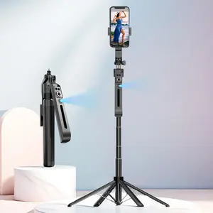 360° Rotatable Selfie Stick Tripod Stabilizer, Automatic Face Tracking Phone Holder with Remote Control, Smart Shooting Phone Holder for Video Vlog Live