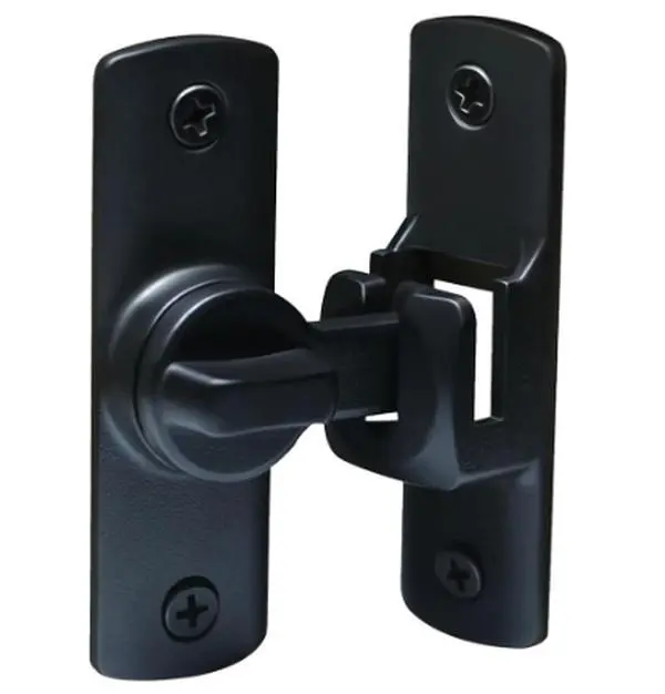Upgraded Barn Door Lock 90/180 Degree Flip Door Latch Protecting Safety Sliding Gate Latches for Barn Garden Bathroom Cabinet Window Sliding Door Easy Install with Screws Handle