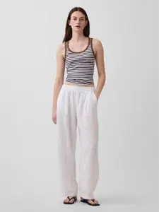 GAP Cotton Gauze Easy Barrel Pants