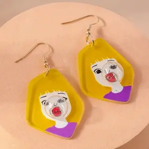 Bubblegum girl earrings