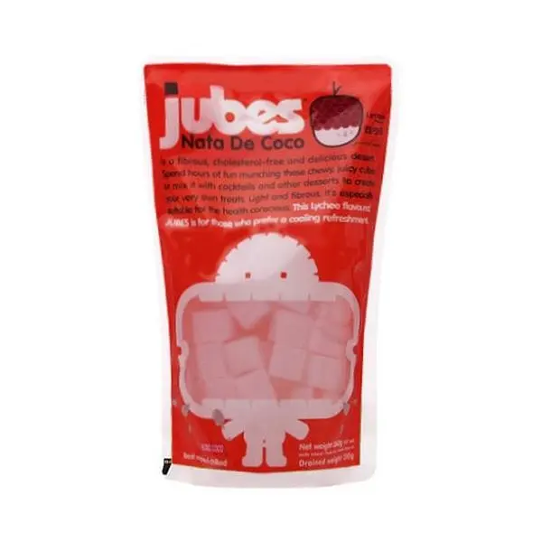 Wong Coco Lychee Flavor JUBES Coconut Jelly 360g - Authentic Indonesian Snack