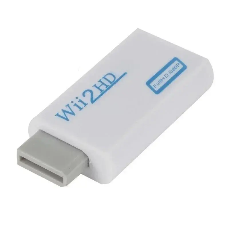 Wii Console Digital HDMI Converter - 1080P FullHD Upscale HD Adapter with 3.5mm Audio Jack, Plug-Compatible for TV/Monitor, Easy-to-Use Compact Accessory for Headphones Upscaling