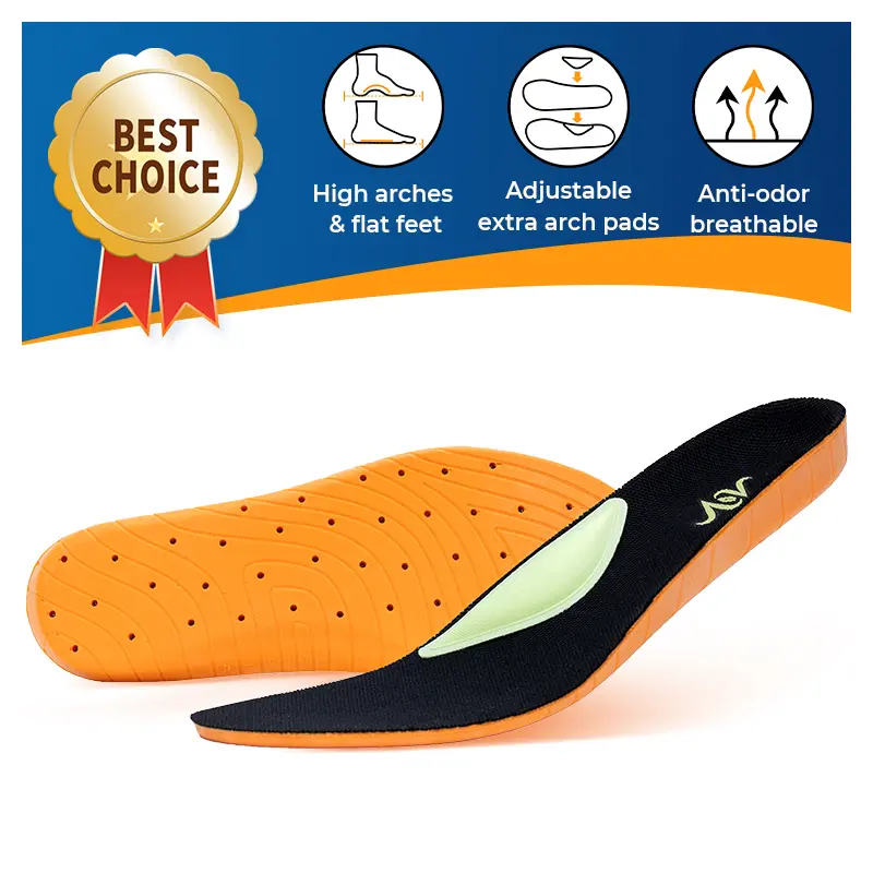 AOV Women's Cloud Insoles with Removable Arch Support, Breathable and Lightweight PU Shoe Inserts for Pain Relief, Daily Walk, Footwear, High-Quality Pu, Dry, Soft