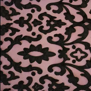 Renee Embroidered Mesh Fabric | Blue Moon Fabrics