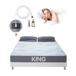 VEVOR Grounding Sheets, King Size, 95 Cotton+ 5 Pure Silver Fiber, Earth Grounded Fitted Bed Sheets, with Grounding Cord Tester, for Improved Sleep Wellness (Gray, King - 78x 80x 13 in)