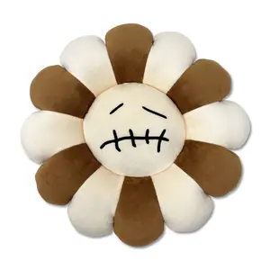 Flower Brown Plushie Pillow