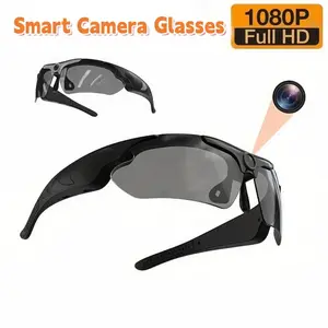1080P HD Video Recording Glasses Wearable Video Recorder Body Camera for Hiking Sports Mountain Climbing Outdoor Shooting Daily Life First Person View with 32GB Memory Card