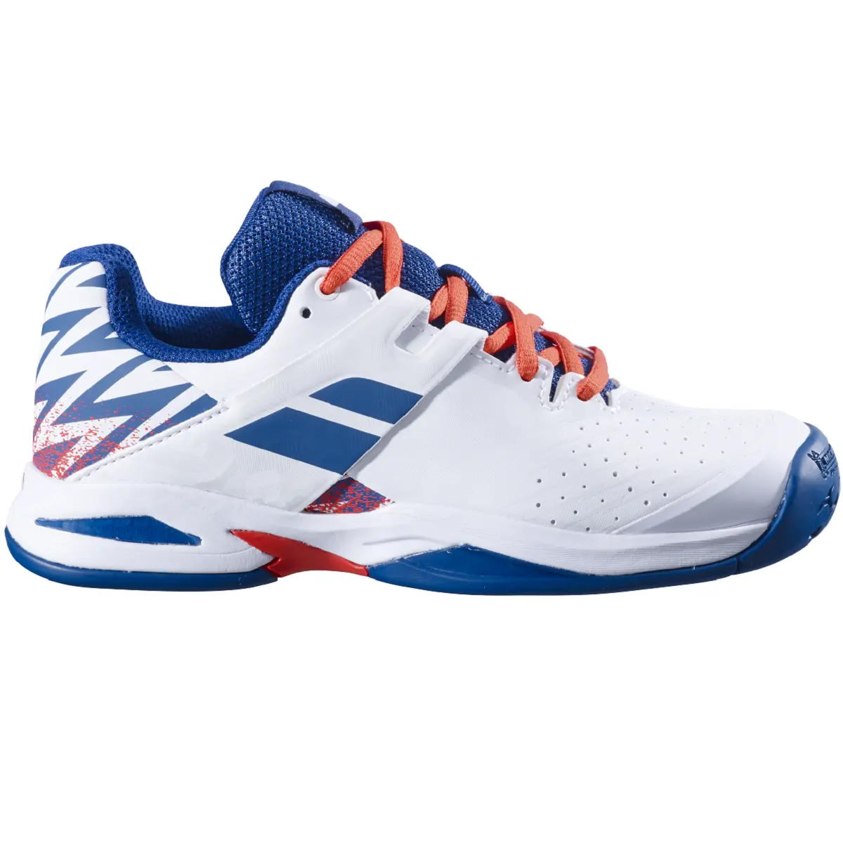 Babolat Junior Propulse All Court Tennis Shoes (White/Estate Blue)