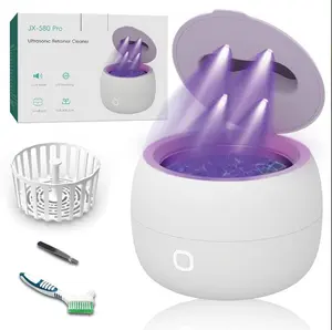 2026 Ultrasonic Retainer Cleaner Machine – 45kHz Retainer Cleaner for Night Guards, Mouth Guards, Dentures – 24W Dental Ultrasonic Cleaner with 4 Modes, 200ML – Great Gift for Braces Users