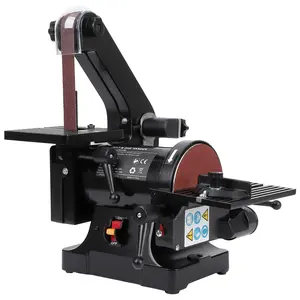 2-in-1 Professional Sander with 1x30 inch Belt and 5 inch Disc, 2.1A Motor, Adjustable Sanding Angles 0-45°, Quick-Release Belt System, Comprehensive Sanding Kit Included