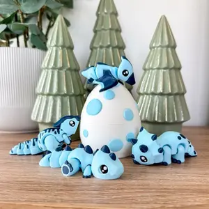 3D printed dinosaur and egg