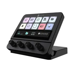 AJAZZ AKP05 console programmable visual button touch screen function custom adjustable stand multi-audio control one-key operation customizable button integrated live broadcast console anchor essential desktop helper live broadcast assistant multi-button