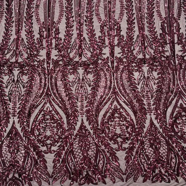 Anault Damask Stretch Sequins Fabric