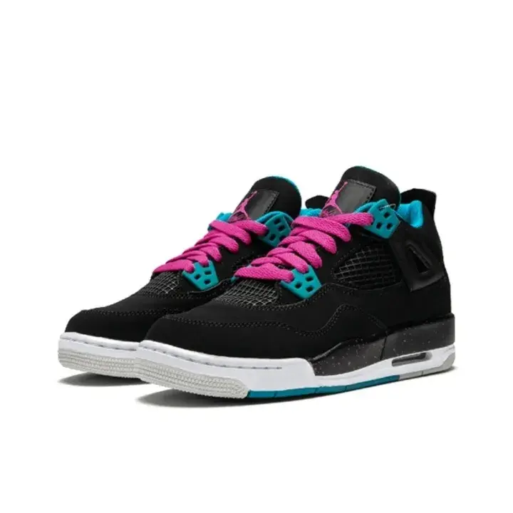 Black Base Pink Lace Teal Accent Vintage Trainer Shoes Unisex Brand New Sealed Packed with Original Shoe Box Non-Slip Rubber Outsole Shock Absorbing Fashion Hip Hop Streetwear Footwear