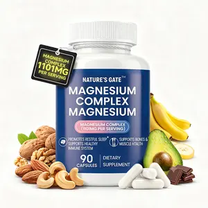 Nature's Gate 8-in-1 Magnesium Complex Supplement - 400mg Elemental Magnesium