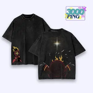 Limbus Company Dante Stargazer Vintage Bootleg Inspired Wash Tee, Retro Anime RPG Gaming Graphic Unisex T-Shirt, Project Moon Manager Throwback Heavyweight Sweatshirt, Steampunk Clock Head Nostalgia Oversized Streetwear Hoodie And Tank Top