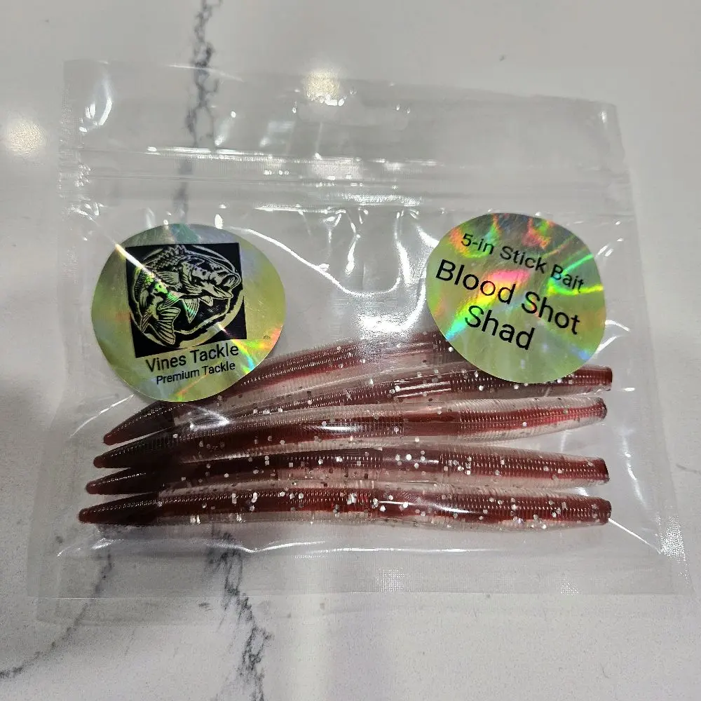 Blood Shot Shad 5-in Stick Bait.
