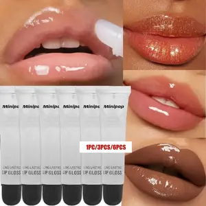 Lip Oil Sets for Women, Hydrating Dewy Finish, Recyclable Liquid Form, No Allergens, Single Item, Perfect Gift, 1pc/3pcs/6pcs Options