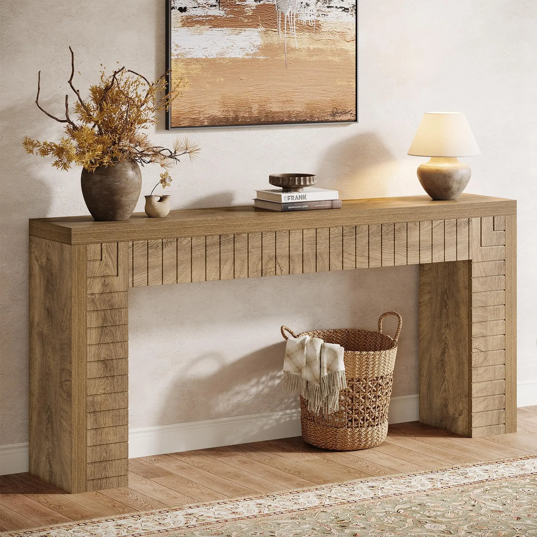 Tribesigns Extra Long Console Table 70.9-Inch for Entryway or Behind Couch in Living Room