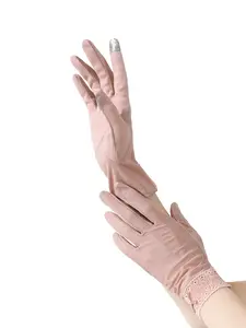 Aesthetic Mesh Cool Touch Anti‑UV Gloves | Stylish Lace Accents | Driving & Vacation Sun Gloves | Summer Skin Care Must Have