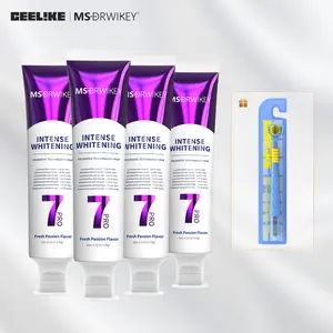 【live only】MS-DRWIKEY | CEELIKE 5-Piece Toothpaste Set – 4 toothpastes + 1 toothbrush, Effective Teeth Whitening, Enamel Repair & Fresh Breath