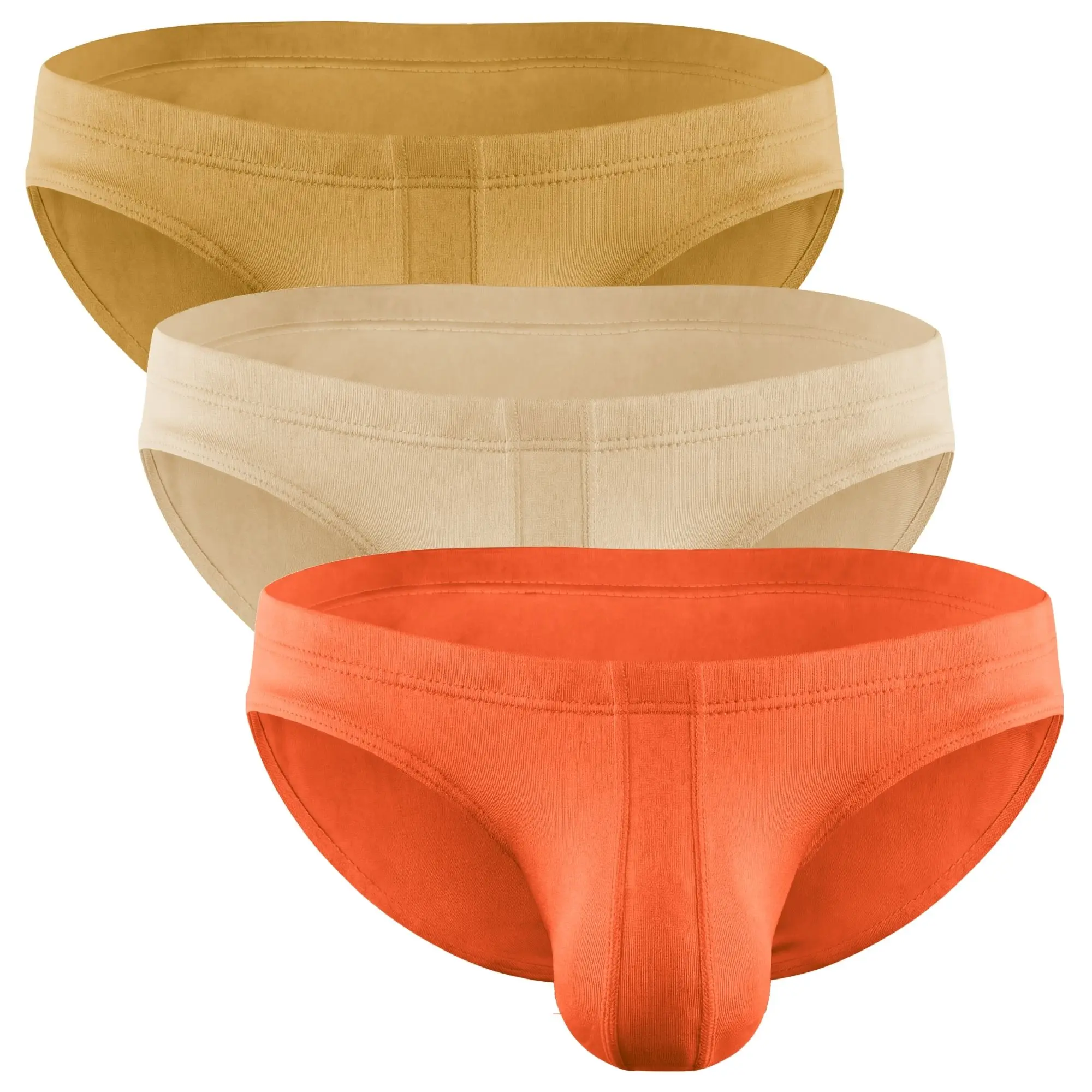 Men's Modal 0in Ares Ascent Low-Rise Bikini Briefs - 3-Pack, Spandex Breathable Fabric, No Fly, ABCD Custom Pouch Sizes, Tagless, Cold Wash, Do Not Bleach, Waist Sizes XS-5XL, Sports Swimwear