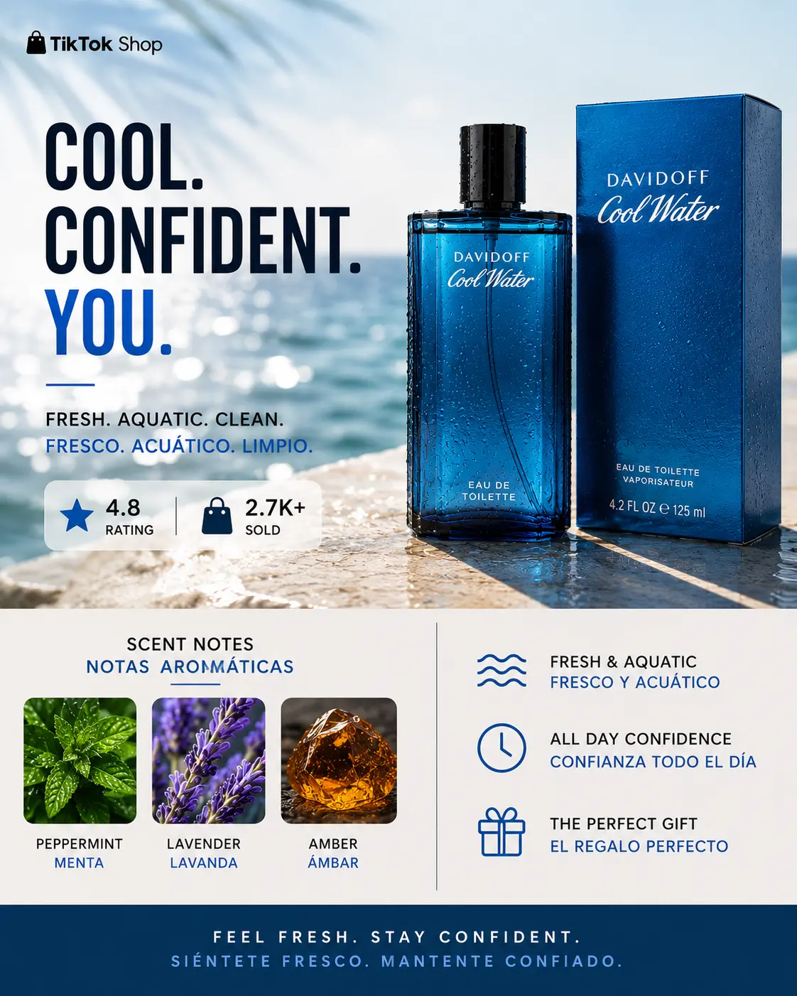 Davidoff Cool Water EDT - Men's Fragrance