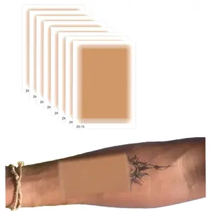 10 PCS Invisible Tatoo cover up patch, Tatoo cover up Waterproof & Breathable Concealer for Tattoos, Scars, Birthmarks – Darker Skin Tone