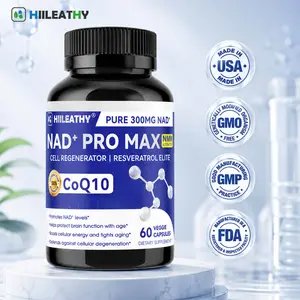 HIILEATHY NAD+ PRO MAX – Premium NAD+, CoQ10 & Resveratrol Blend | Anti-Aging, Breast & Hip Firming, Daily Vitality th Supplement