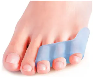 Pinky Toe Separator and Protectors for Overlapping Toe Curled Pinky Toes - 10 Pack Blue Separator Tool