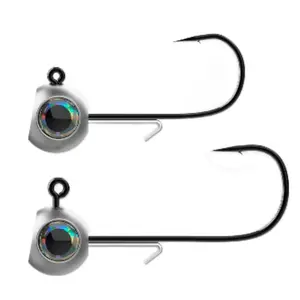 1/4 oz, Echo Bait Company FFS Jig Head Pack, Sharp Hook, Bait Keeper, Fishing Tackle Gift