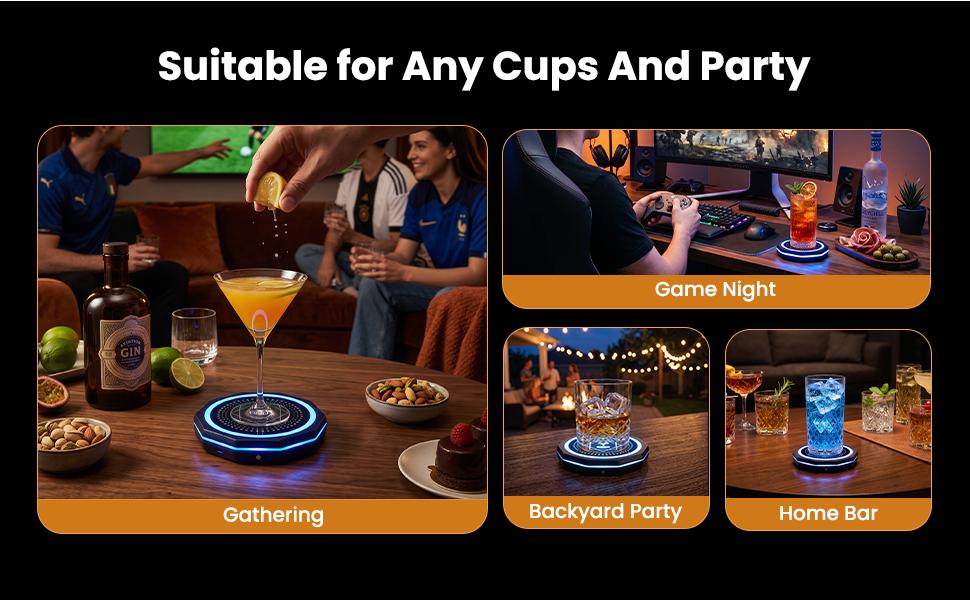 Barsys Smart Coaster 2.0 –Smart Cocktail Maker Portable Cocktail Maker & Drink Mixer, App Controlled Automatic Cocktail Mixing Machine with 1000+ Recipes for Cocktails & Mocktails